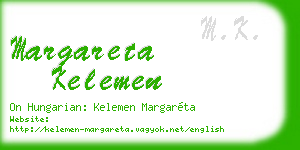 margareta kelemen business card